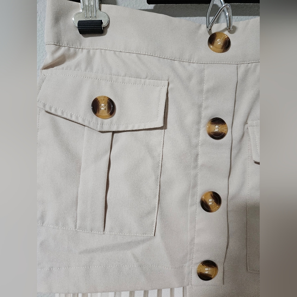 Commense - Patchwork Asymmetrical Pleated Buttone… - image 8